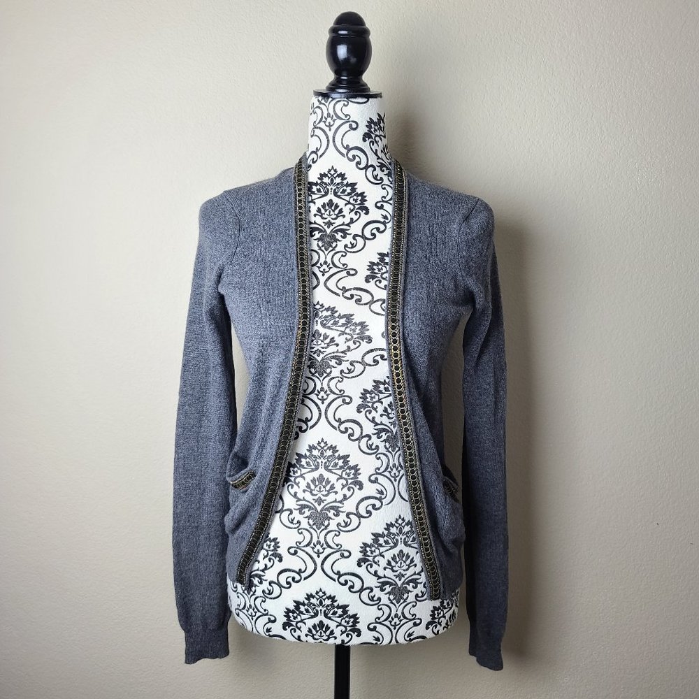 Aqua Cashmere open cardigan